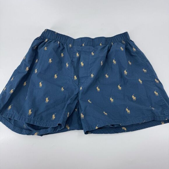 Polo by Ralph Lauren Blue Athletic Shorts with Elastic Waistband - Picture 2 of 6